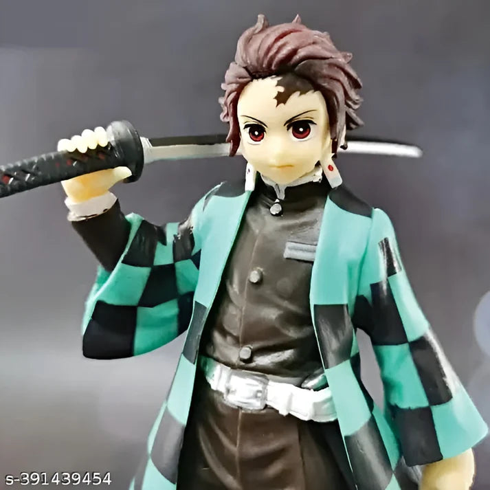 Onitore Demon Slayer Action Figure Tanjiro Kamado Standing Height-17cm with great details and PVC material