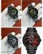 Black Car Wheels Watch red colour