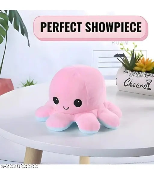 Premium Quality Super Soft Reversible Mini Octopus (Happy And Angry Face)