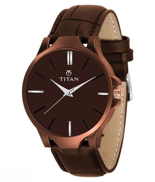 Titan Men's Analog Leather Watch