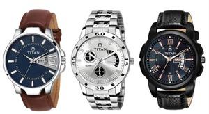 Titan Watches Analog Black and Silver Dial Men's Watch