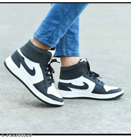 black & white Sneakers for men