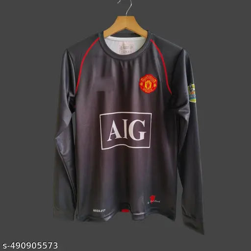 Manchester United away Ronaldo full sleeve jersey 2007 black