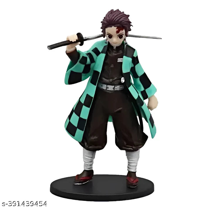Onitore Demon Slayer Action Figure Tanjiro Kamado Standing Height-17cm with great details and PVC material