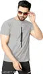 M Mart Men Striped Round Neck Polyester T-Shirt Pack of 2