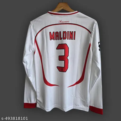 Retro ac milan away Maldini jersey white 2006
