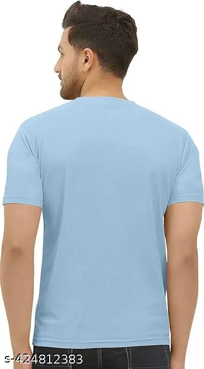 M Mart Men Striped Round Neck Polyester T-Shirt Pack of 2